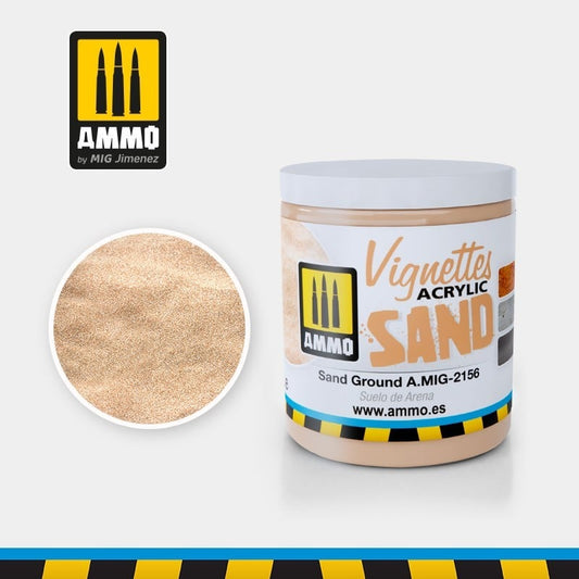 Ammo by MIG - Vignettes Acrylic Sand - Sand Ground A.MIG-2156