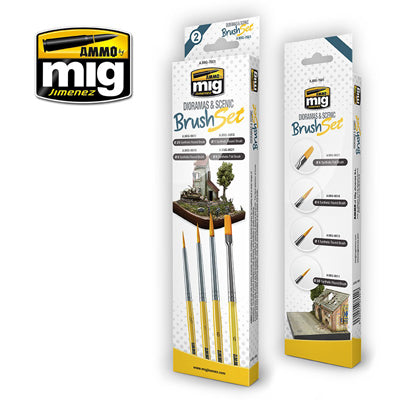 Ammo by MIG - Dioramas & Scenic Brush Set