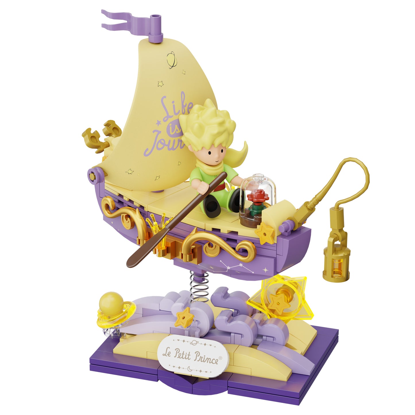 Pantasy - Le Petit Prince™ Starry Ride Boat - 114 Pcs - Pa86329