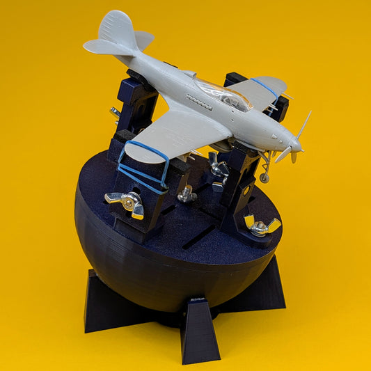 Weighted Aircraft Hemisphere Berth / Building Cradle for scales 1/144 to 1/72