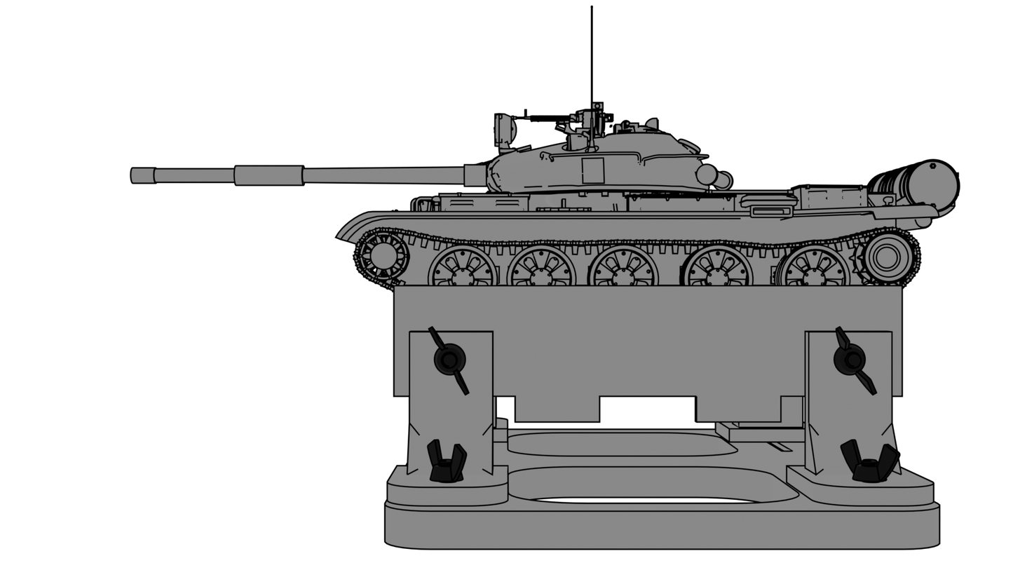 Model AFV Berth / Building Cradle for scales 1/72 to 1/35