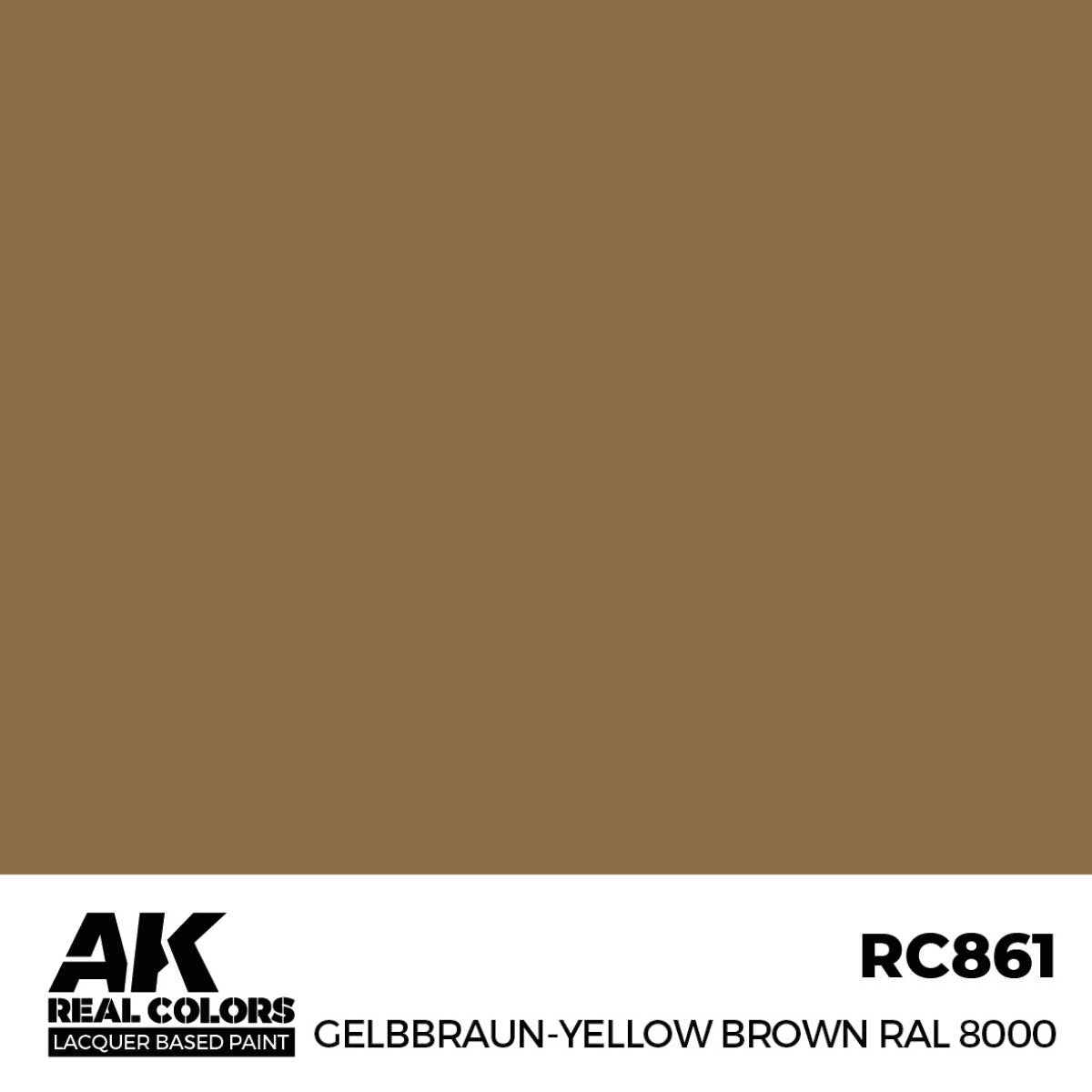 RC861 - AK Real Colors - Gelbraun-Yellow Brown RAL 8000