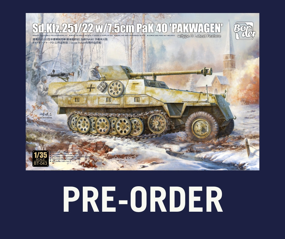 1/35 Border Model - Sd.Kfz251 Pakwagen (PRE-ORDER SUMMER 2025)