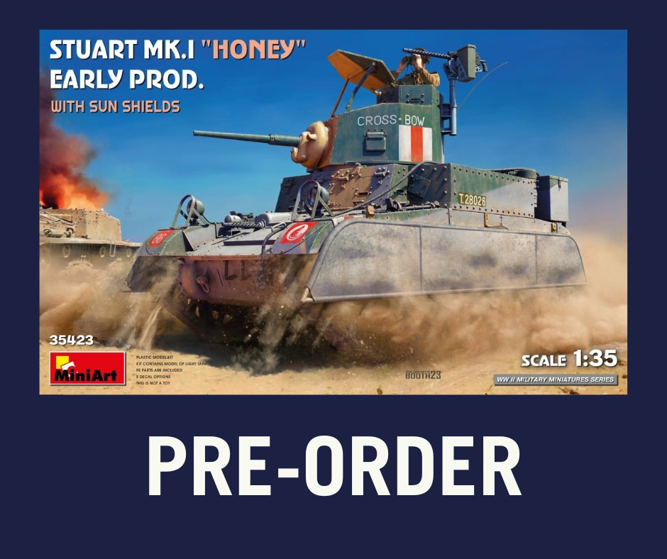 1/35 MiniArt - Stuart Mk.I Honey,Early Prod w/ SunShield (PRE-ORDER SPRING/SUMMER 2025)