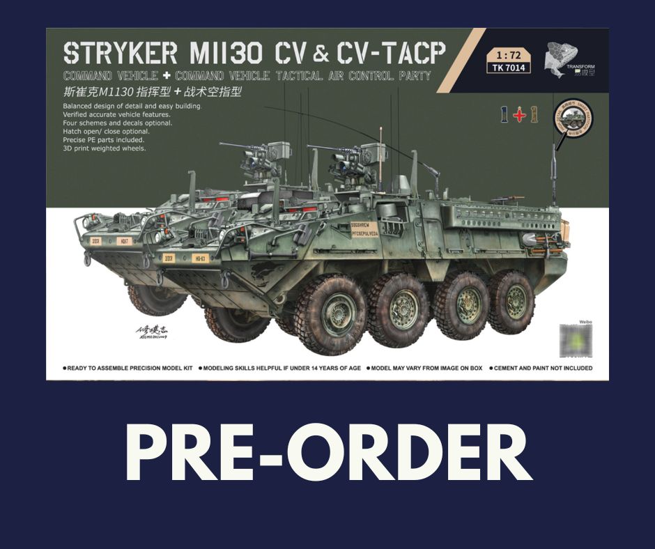 1/72 Border Model - Stryker M1130 CV & CV-TACP (2 kits) (PRE-ORDER)