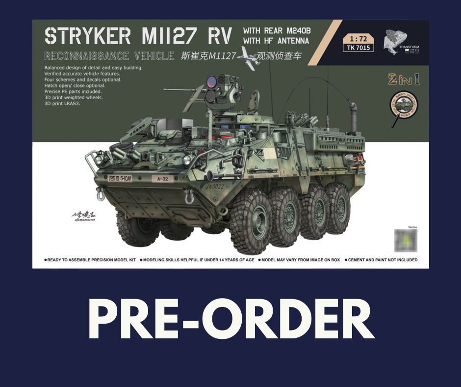 1/72 Border Model - Stryker M1127 (PRE-ORDER)