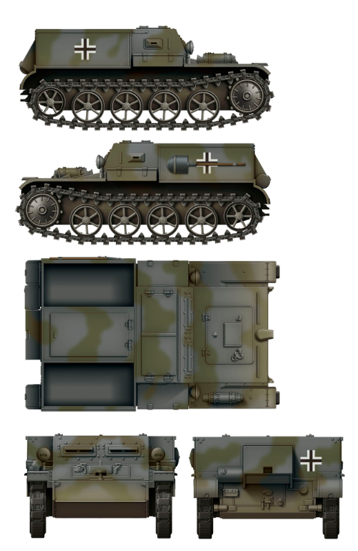 1/35 Das Werk - Gepanzerter Munitionsschlepper VK3.02