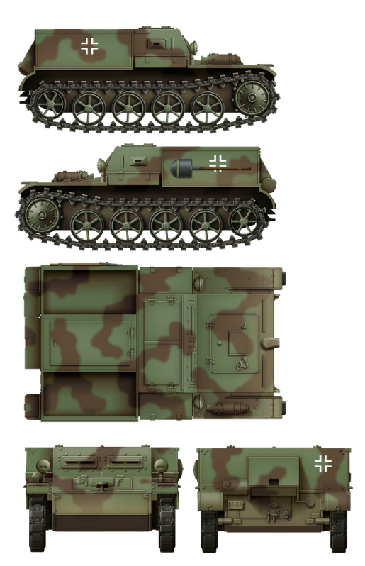 1/35 Das Werk - Gepanzerter Munitionsschlepper VK3.02