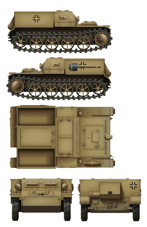 1/35 Das Werk - Gepanzerter Munitionsschlepper VK3.02