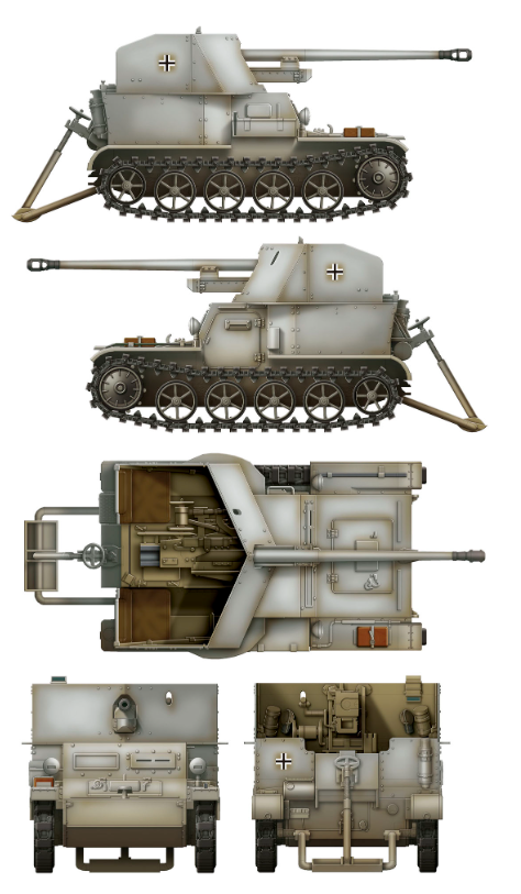 1/35 Das Werk - Pz.Sfl.Ia 5cm Pak38 auf.Mun.Schlepper VK3.02