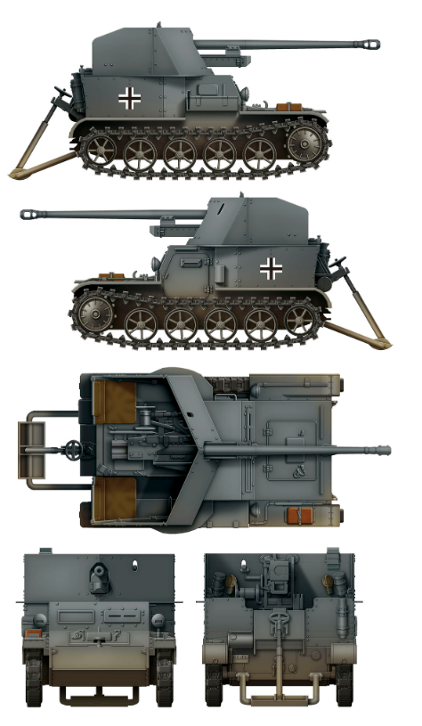 1/35 Das Werk - Pz.Sfl.Ia 5cm Pak38 auf.Mun.Schlepper VK3.02