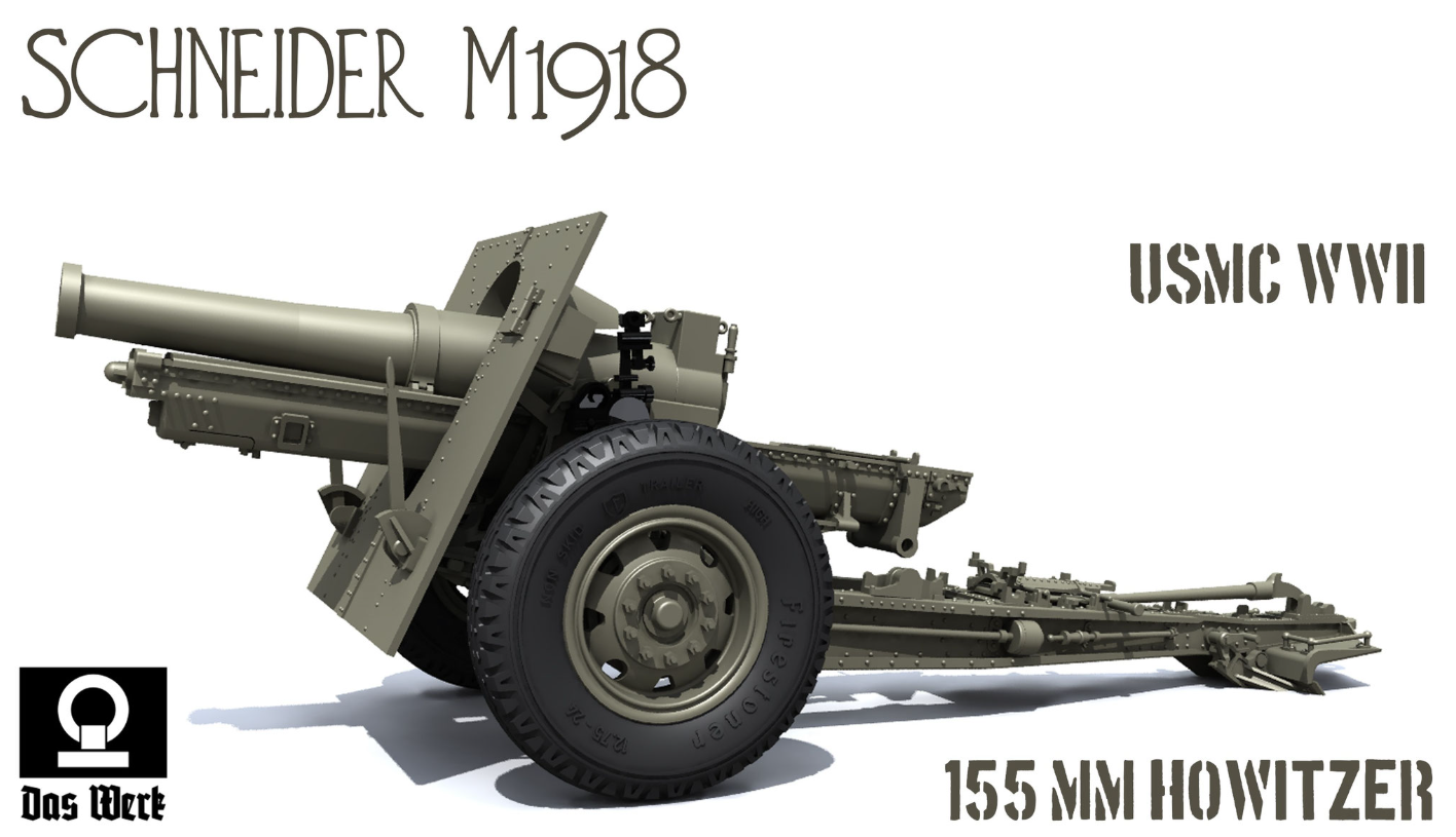 1/35 Das Werk - US 155mm Howitzer M1918