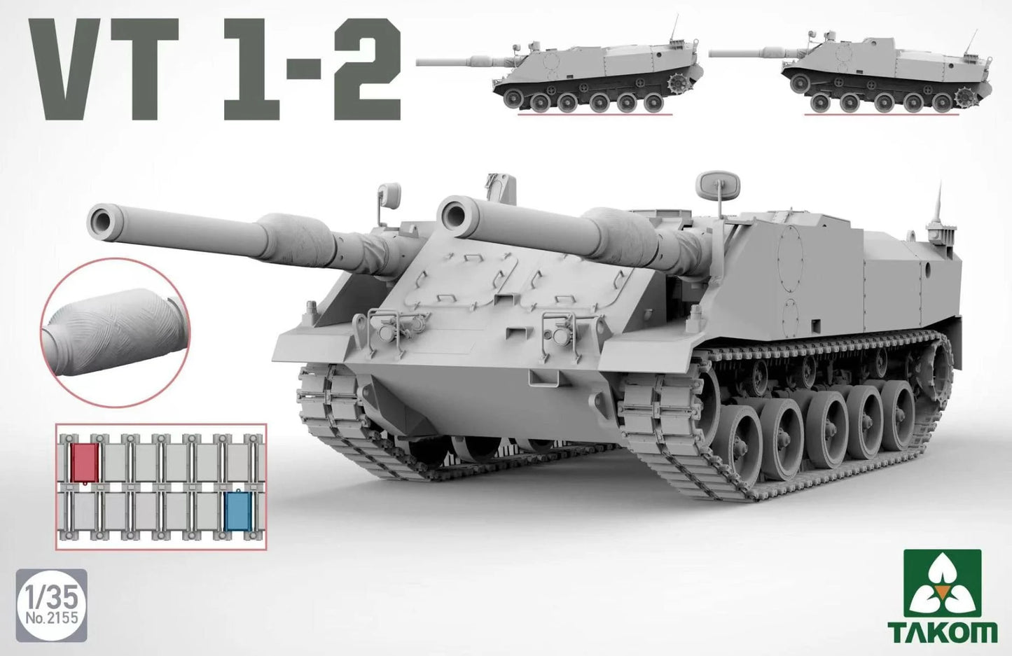 1/35 Takom - German Army VT 1-2 1970s Experimental Twin-Gun Casemate Tank