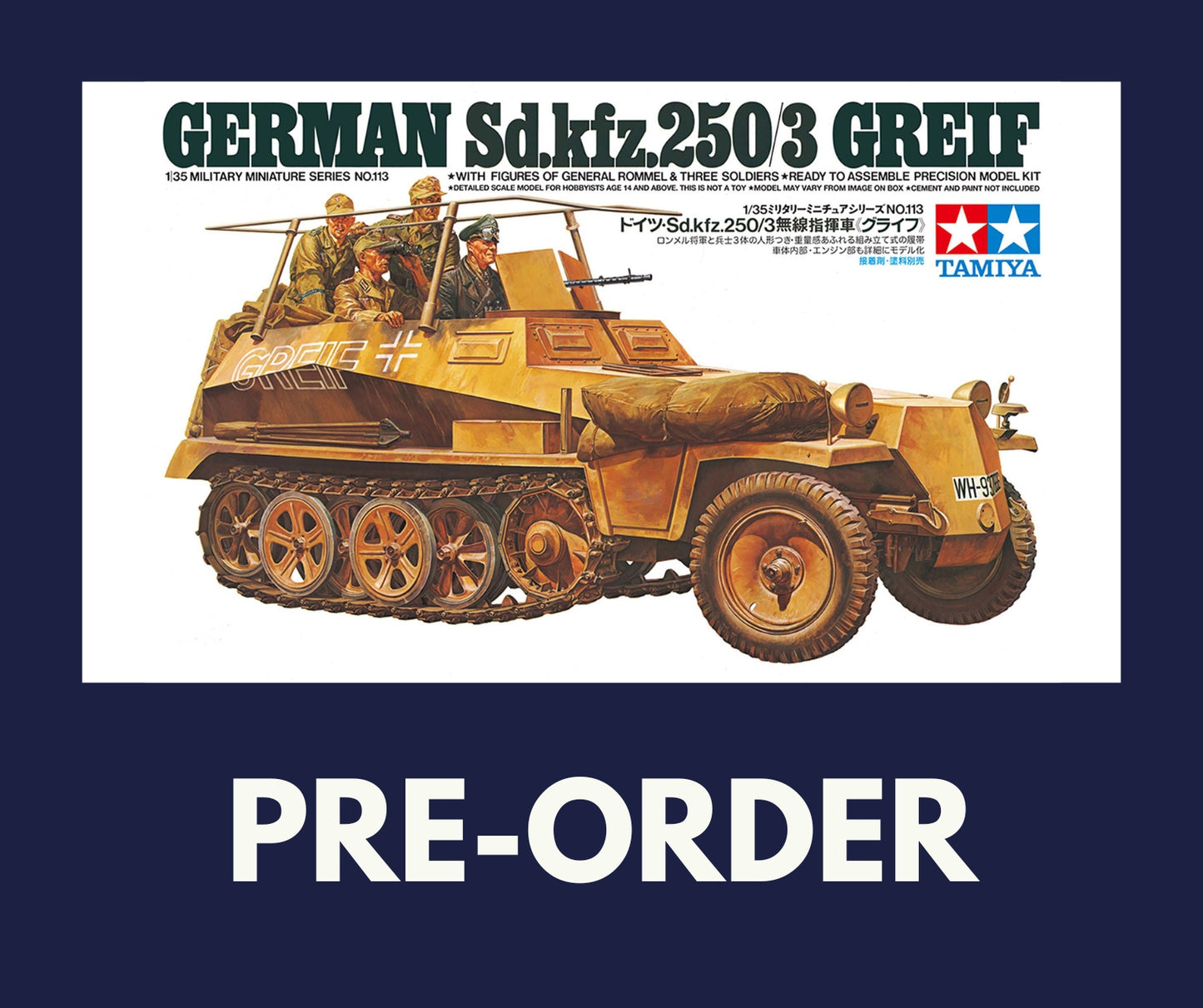 1/35 Tamiya - German Sd.Kfz. 250/3 Greif 35113 (PRE-ORDER)