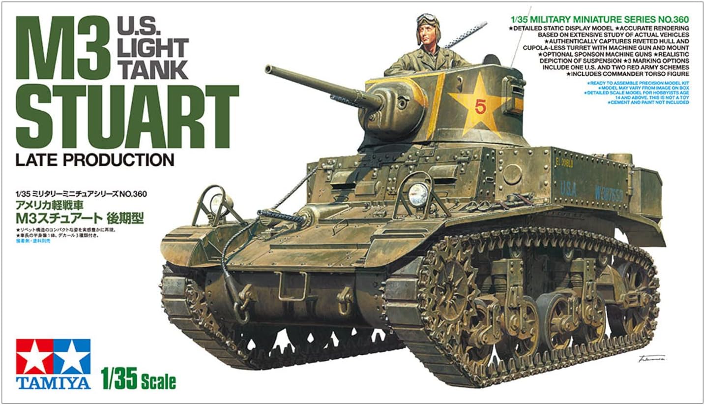 1/35 Tamiya - M3 U.S. Light Tank Stuart (Late Production)