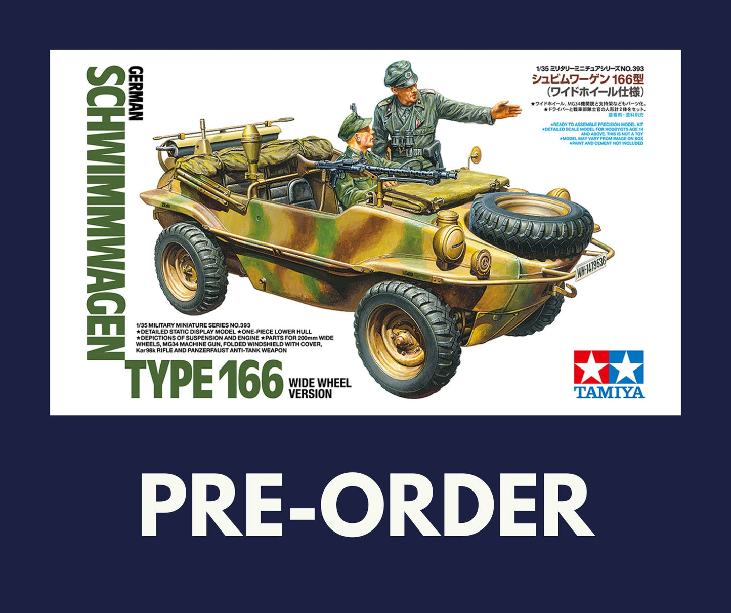 1/35 Tamiya - Schwimmwagen T166 WW 35393 (PRE-ORDER)