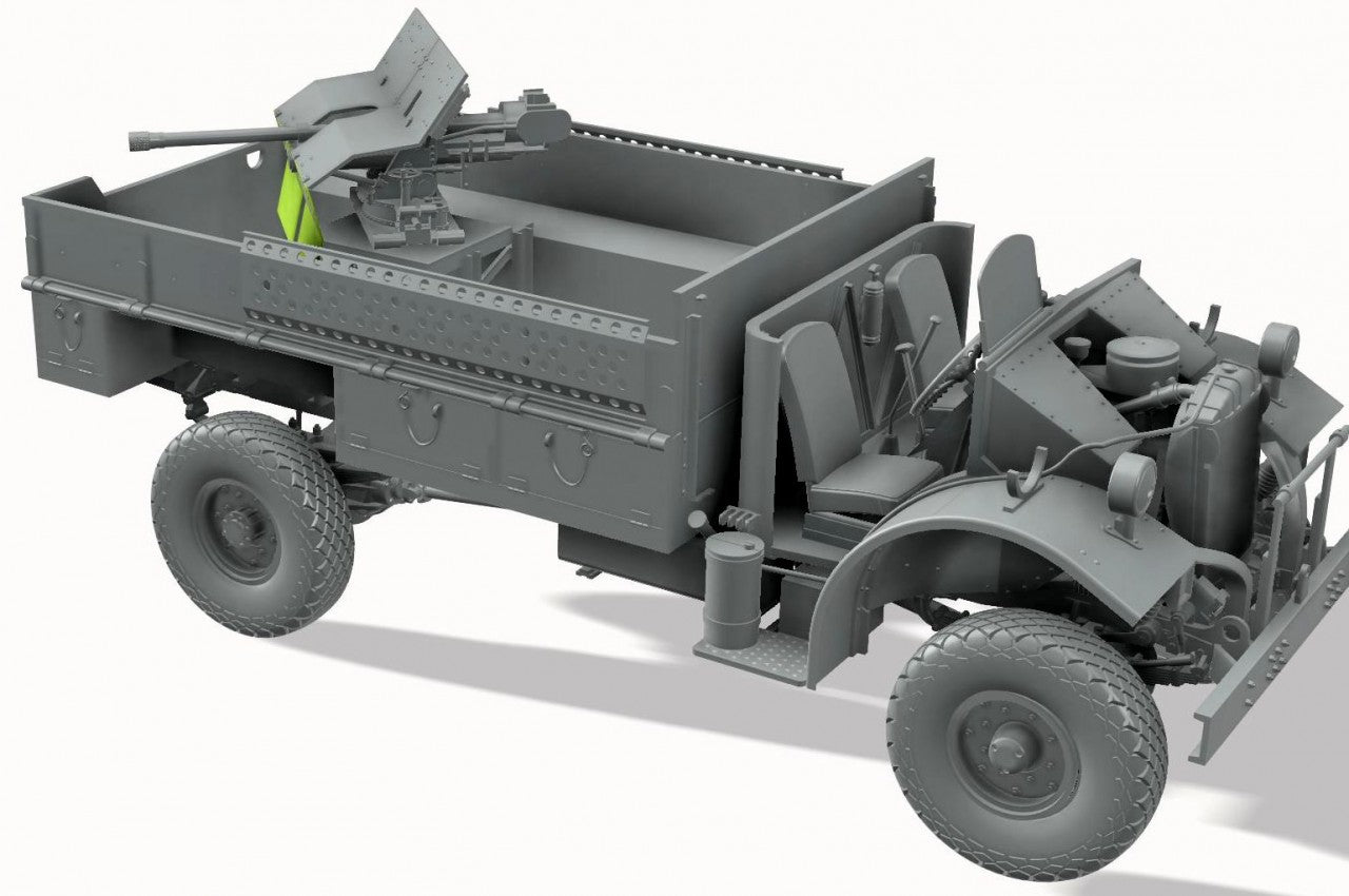 1/35 Thunder Model - LRDG CMP F30 Truck w/Ordnance 37mm MKI Bofors Gun & Figures