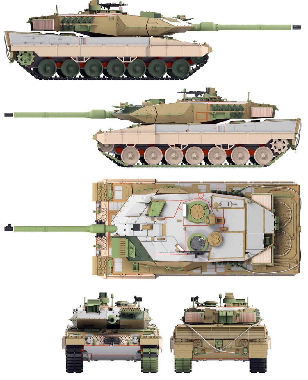 1/72 Border Model - German MBT Leopard 2 A5/A6