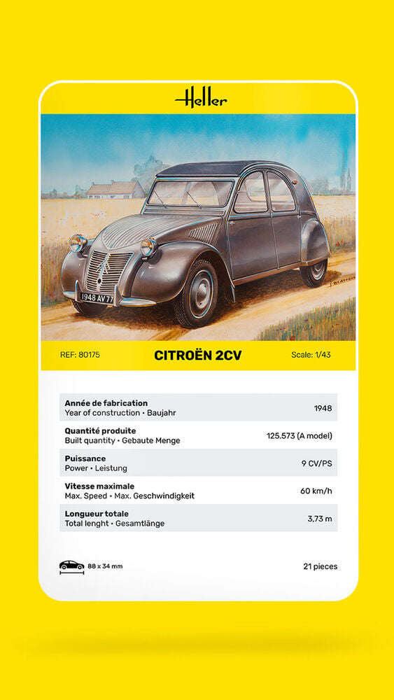 1/43 Heller - Citroen 2CV 80175