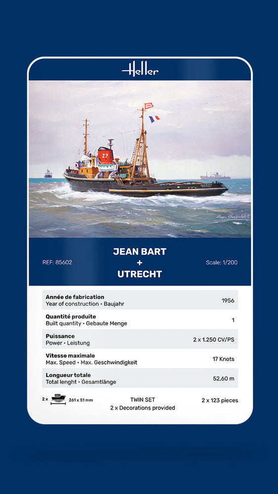 Heller Twin Set Jean Bart + Utrecht 1:200