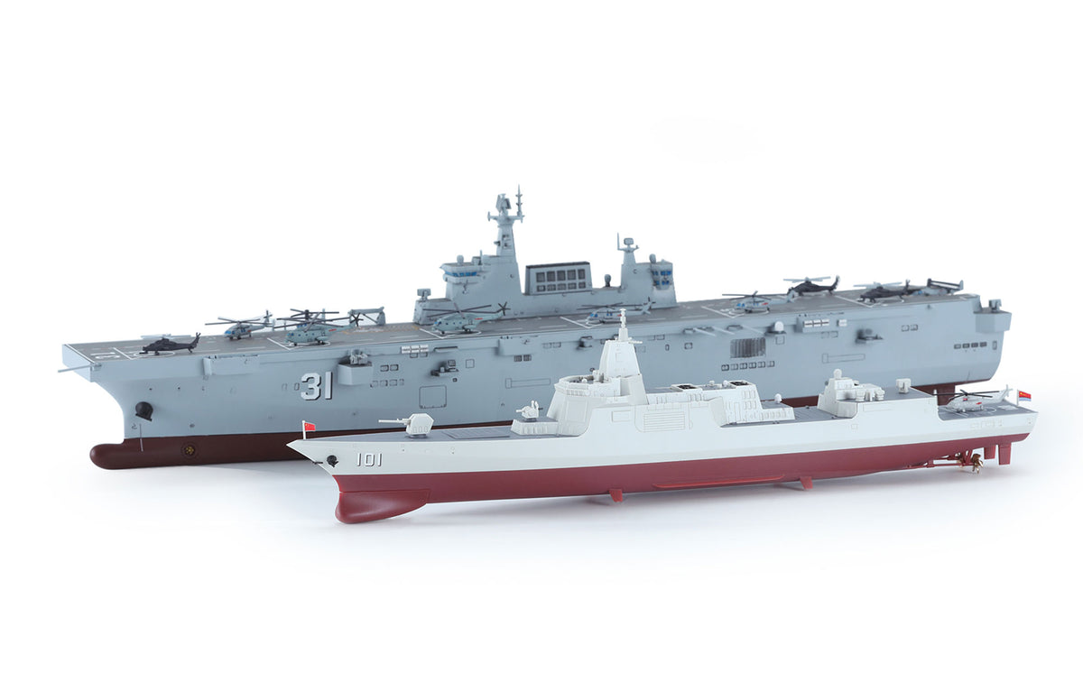 Meng 1/700 Chinese Type 055 Destroyer Pre Coloured Edition model kit PS-009S, image 9