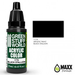 Green Stuff World - Acrylic Color 1779 Black Stallion
