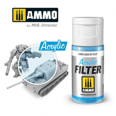 Ammo by MIG Acrylic Filter - A.MIG-0806 Sky Blue