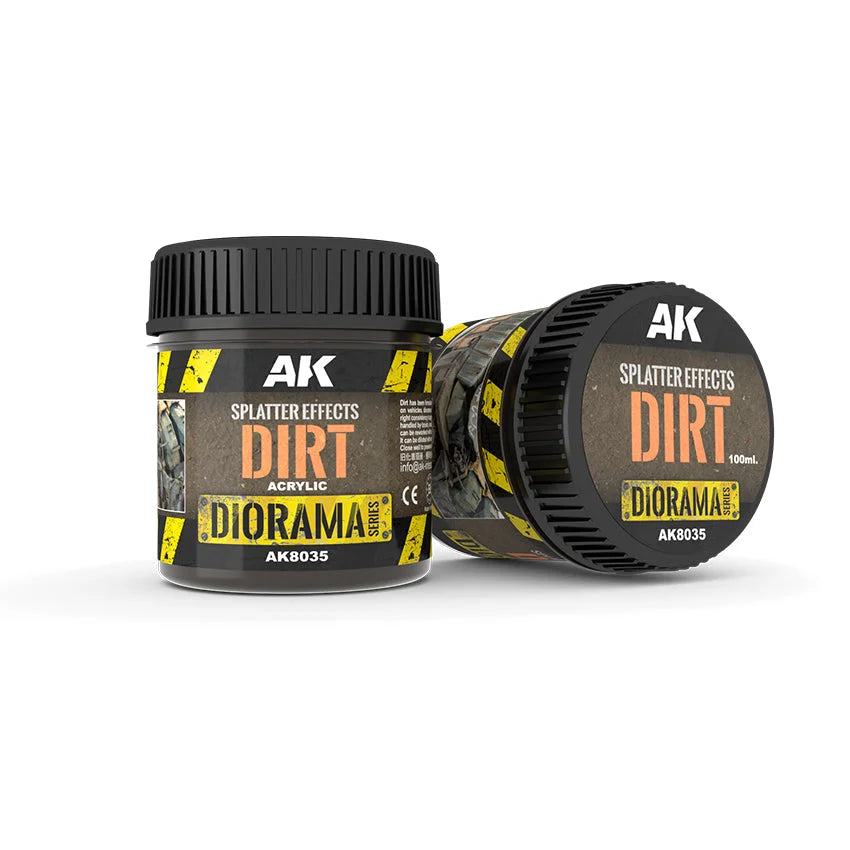 AK Interactive - Acrylic Splatter Effects Dirt 100ml - Product Image
