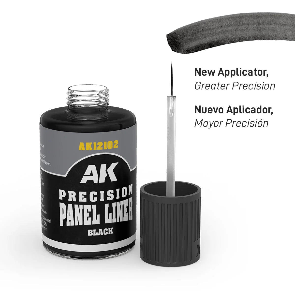 AK Interactive - Precision Panel Liner - Black - Product Image