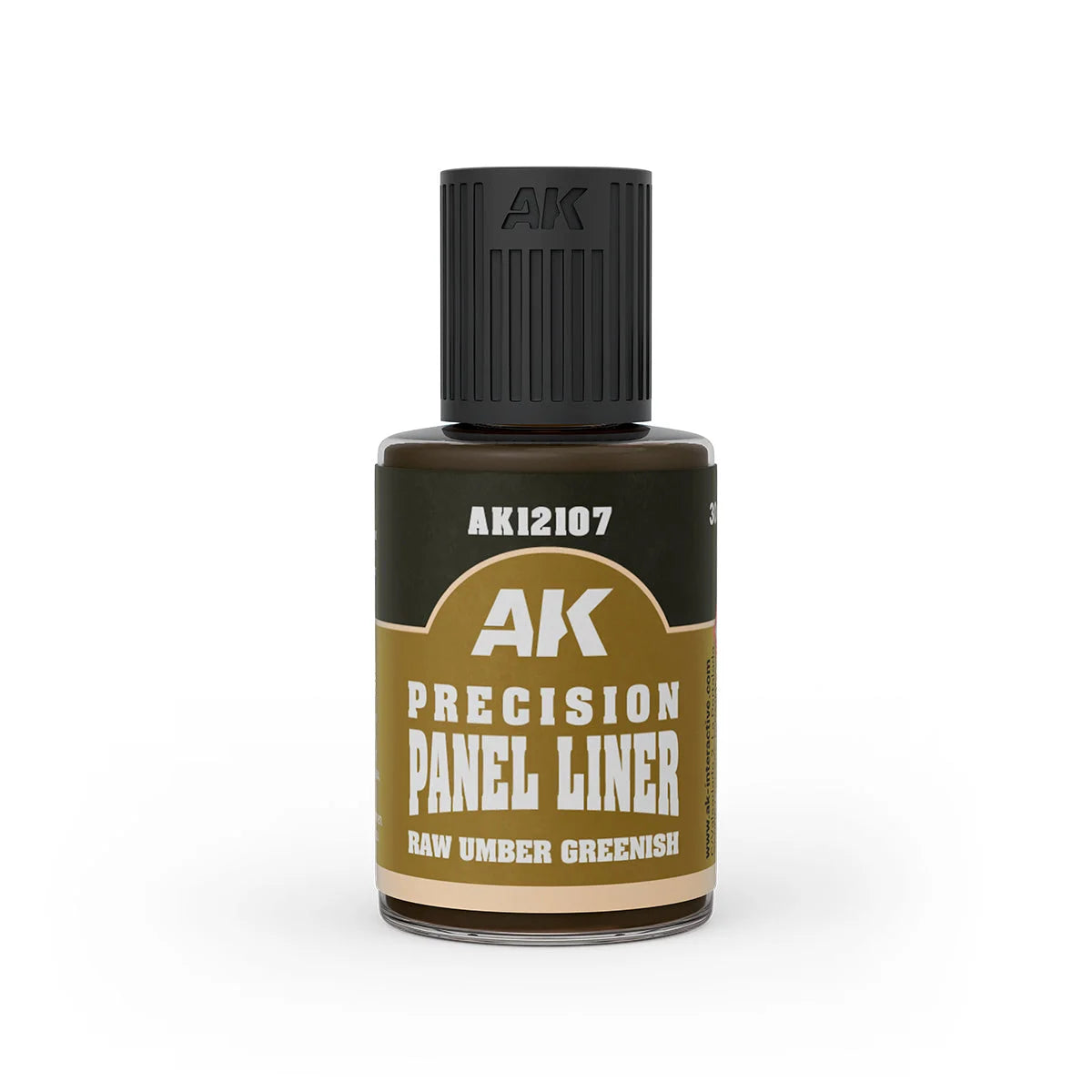 AK Interactive - Precision Panel Liner - Raw Umber Greenish - Product Image