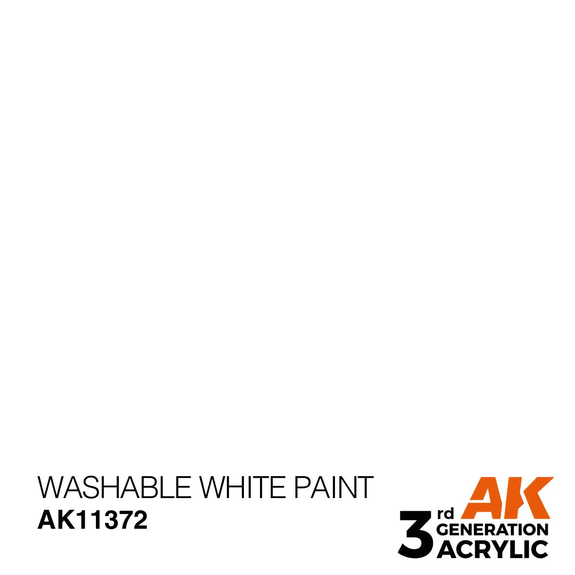 AK11372 - AFV Series - Washable White Paint - Product Image