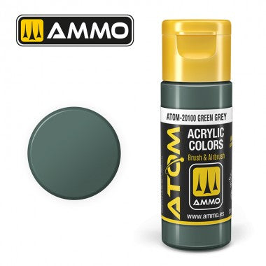 Ammo by MIG ATOM Paint - ATOM-20100 Green Grey