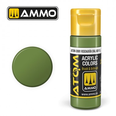 Ammo by MIG ATOM Paint - ATOM-20081 Resedagrun (RAL 6011)