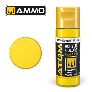 Ammo by MIG ATOM Paint - ATOM-20019 Sunny Yellow