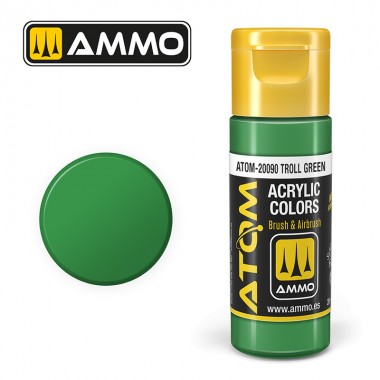 Ammo by MIG ATOM Paint - ATOM-20090 Troll Green