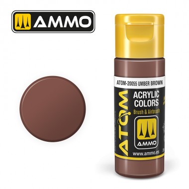Ammo by MIG ATOM Paint - ATOM-20055 Umber Brown