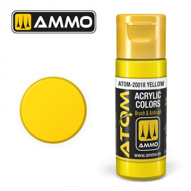 Ammo by MIG ATOM Paint - ATOM-20018 Yellow