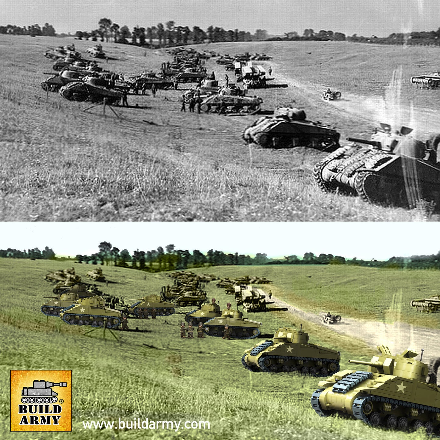 Build Army - M4 Sherman - B1001