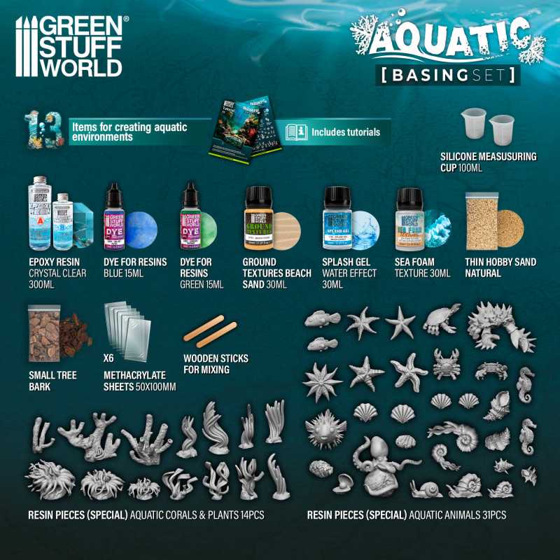Green Stuff World - Aquatic Environment Basing & Scenic Set