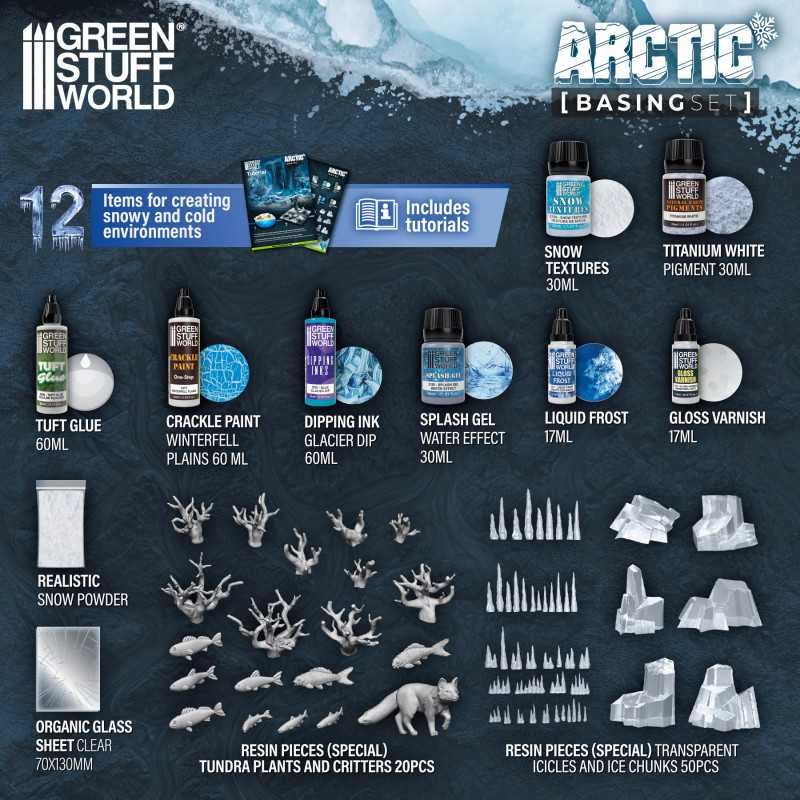 Green Stuff World - Arctic Environment Basing & Scenic Set