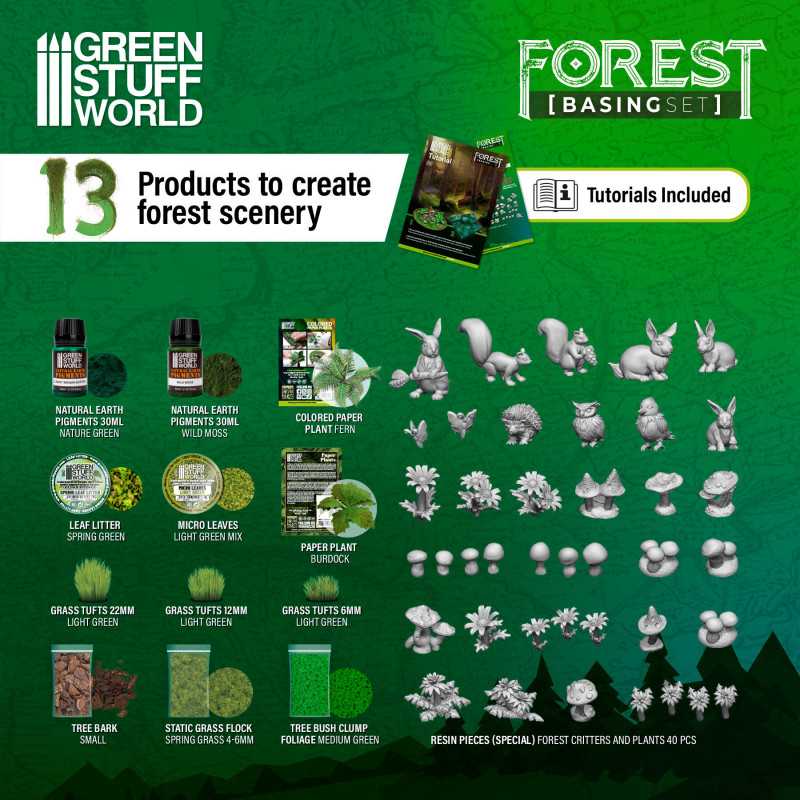 Green Stuff World - Forest Environment Basing & Scenic Set