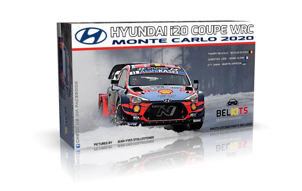 Belkits - Hyundai i20 Coupe WRC Monte Carlo 2020 Rally Car BEL021 - Product Image