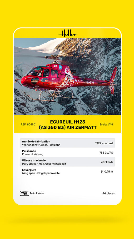 Heller 1/48 AS350 B3 Ecureuil 80490 80490