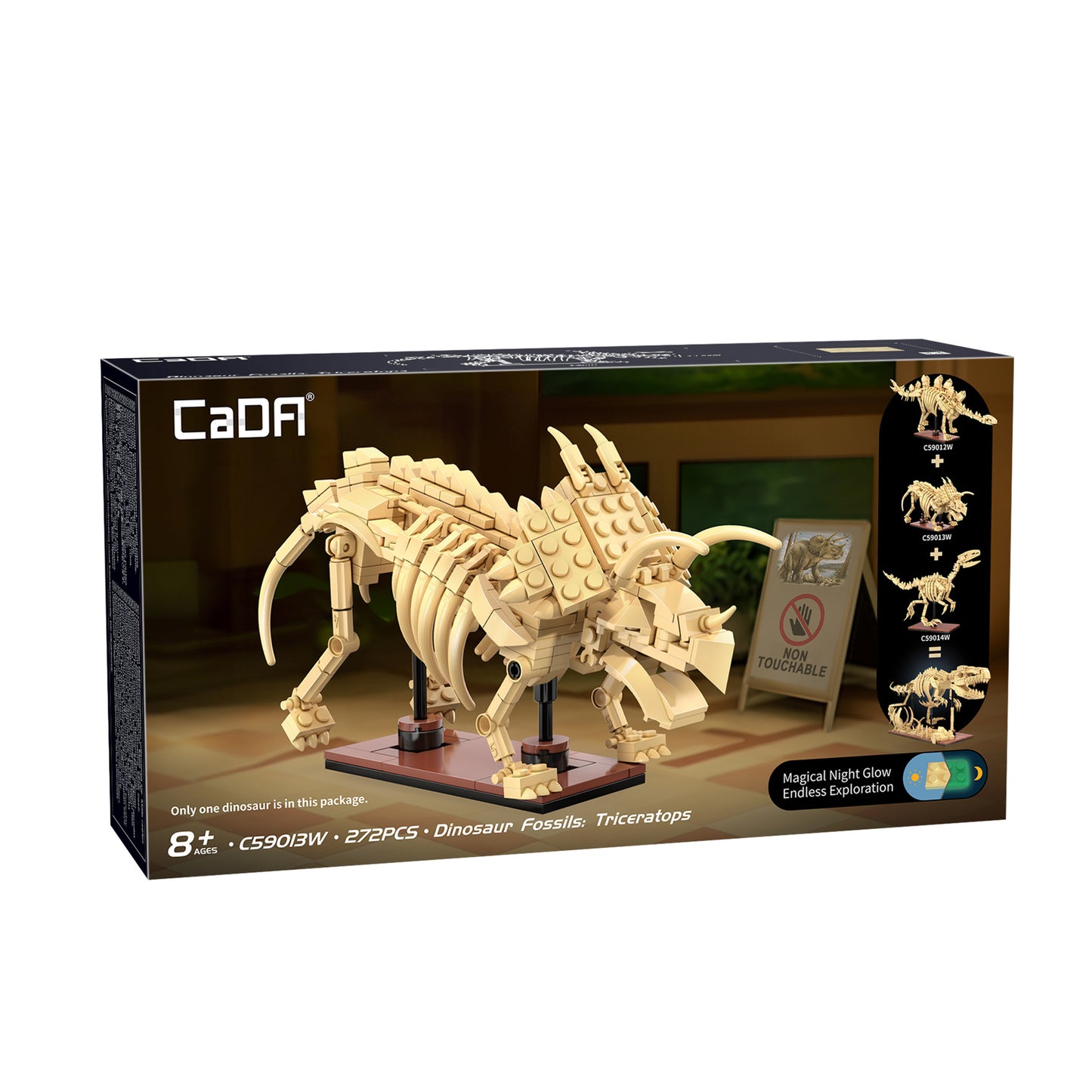 CaDA Creative - Dinosaur Fossils: Triceratops - 272 pcs - C59013W