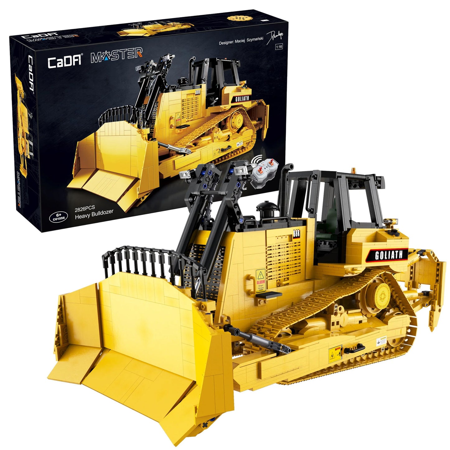 CaDA Master Series - RC Heavy Goliath Bulldozer - 2826 pcs - C61056W