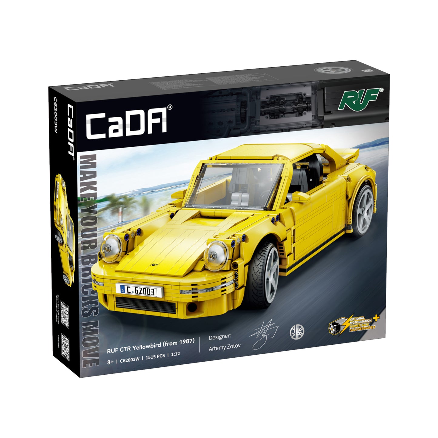 CaDA 1/10 Cars - 1:12 RUF CTR Yellowbird (from 1987) C62003W