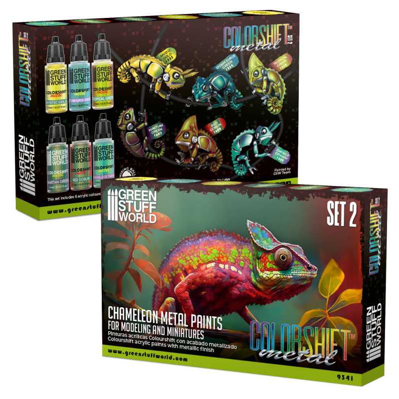 Green Stuff World - 'Chameleon' Colorshift Metal Paint Set 2