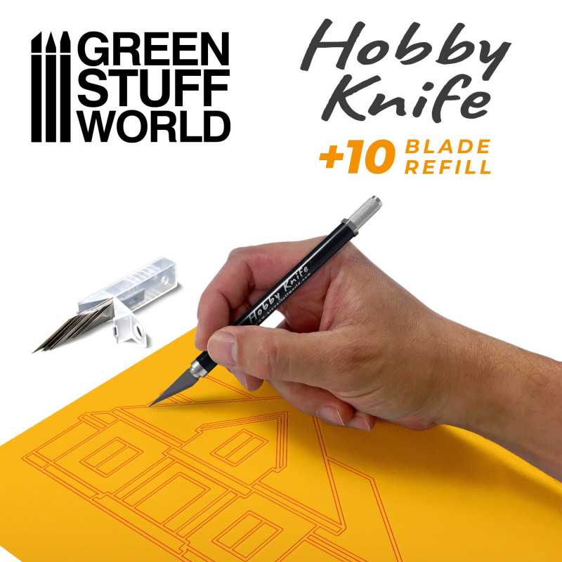 Green Stuff World - Hobby Knife + 10x Refill Pack