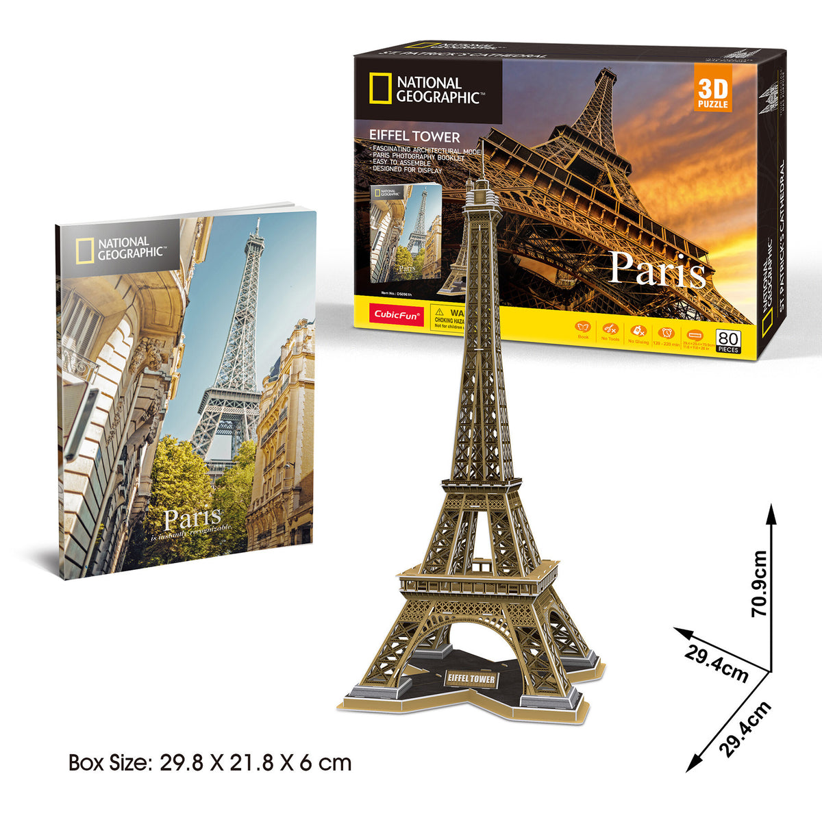 CubicFun Eiffel Tower 3D Puzzle CFDS0998 – built model view 4