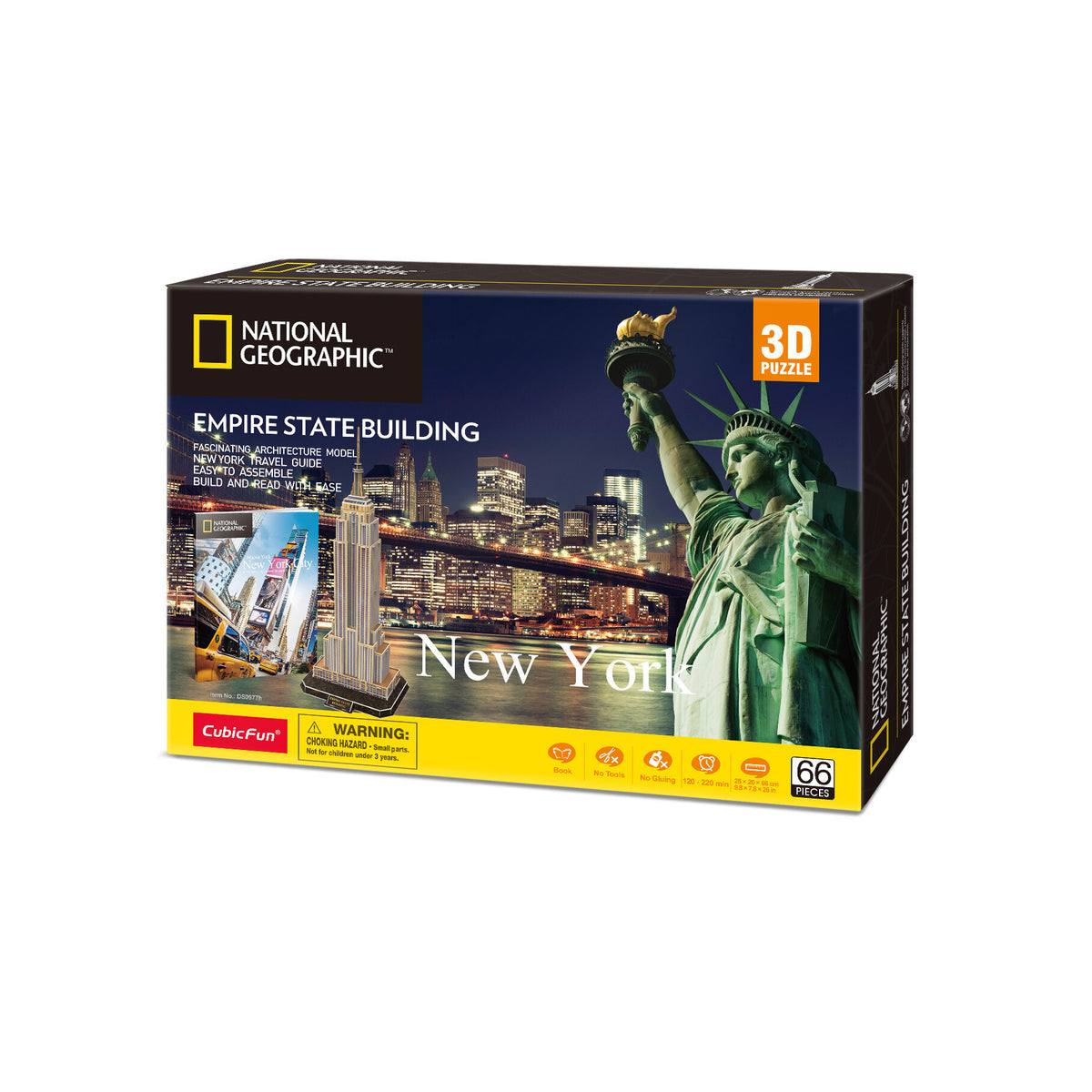 CubicFun Empire State Building 3D Puzzle CFDS0977 – built model view 3